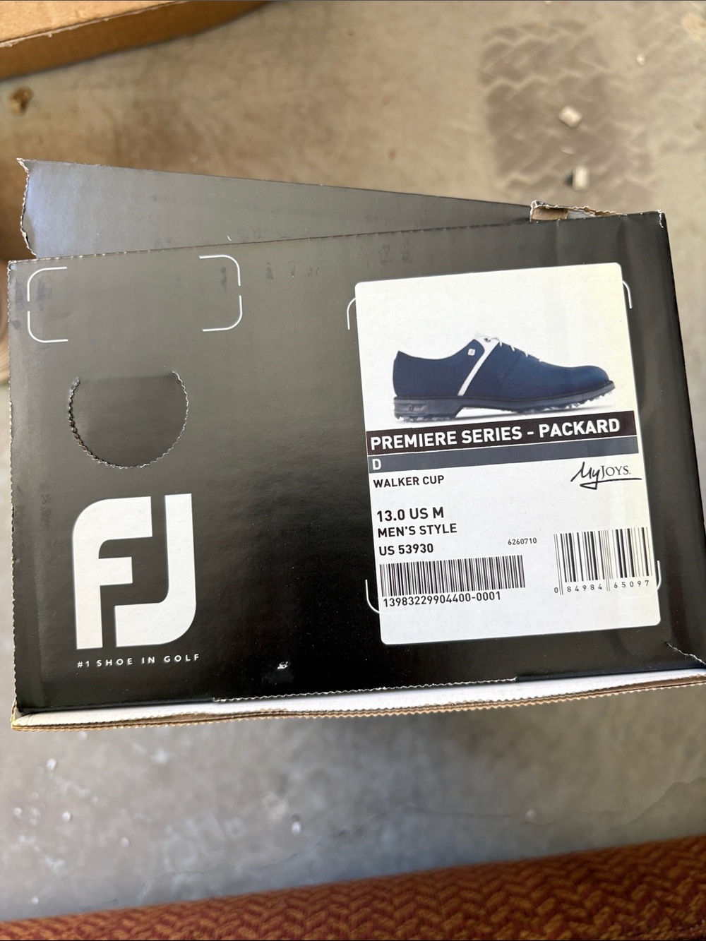 FootJoy Premiere Series Packard Walker Cup Men's Golf Shoes - Navy Blue